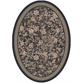 Stainmaster® Delphi Area Rug - Ebony (78"x109" Oval) by Stainmaster