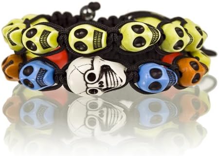 2 Pcs pair at $5.99; For Boys & Girls, Great Buy for a Gift,Christmas: SKULL BALA Shamballa Skulls & Cords Bracelets Sold as Pair, One Solid Colour & 1 Multicolour. Wear as a pair. Men's or Women's, they are Unisex; funky fashion Janeojewels Read the review, don't buy cheap imitations!