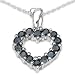 1.15 Carat Genuine Blue Sapphire Sterling Silver Heart Pendant