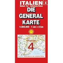 Die Generalkarten Italien, Bl.4, Mailand, Turin, Italienische Riviera (Marco Polo Regional Maps: Italy)