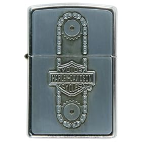 Harley Davidson - Chain Drive Refillable Zippo Lighter