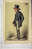 1869 APE VANITY FAIR CARTOON STATESMAN COLOUR PRINT