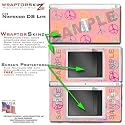 Kearas Peace Signs on Pink WraptorSkinz Skin kit fits Nintendo DS Lite (DS LITE NOT INCLUDED)