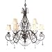 00753 - Weathered Bronze Chandelier