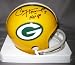 Paul Hornung Green Bay Packers NFL Hand Signed Mini Football Helmet with HOF 86 Inscription