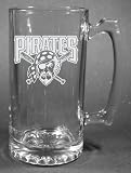 MLB Pittsburgh Pirates Laser Etched 27oz Glass Beer Mug