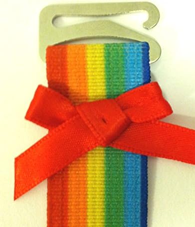 Set of 4 Rainbow Pride Adjustable Corset Lingerie Suspender Elastic Garter Straps