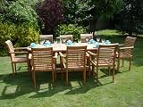 Westminster 17 Piece Teak Garden Furniture Dining Set
