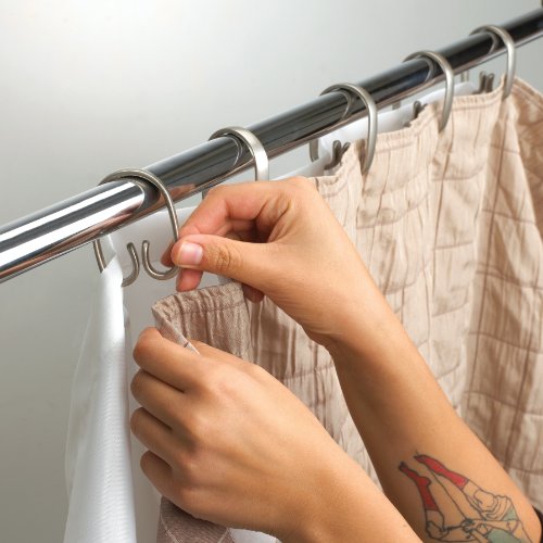 Shower curtain rings Umbra Cheeky Double Shower Curtain Rings, Set of 12