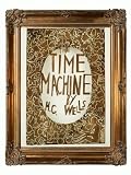Art Reproduction Oil Painting - Book Cover, The Time Machine with Renaissance Bronze Frame - Bronze Finish - 40 X 50 - Hand Painted Framed Canvas Art
