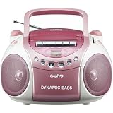 SANYO CDラジオカセットレコーダー (ピンク) PH-PR63(P)