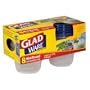 GladWare Mini Round, 4-Ounce Containers with Lids, 8-Count Containers (Pack of 12)