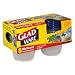 GladWare Mini Round, 4-Ounce Containers with Lids, 8-Count Containers, Case of 12 (96 Containers)