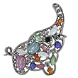 Silver Tone Elephant Animal Pin Brooch