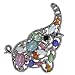 Silver Tone Elephant Animal Pin Brooch
