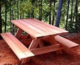 Forever Six-Foot Old Growth Picnic Table With Benches