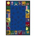 Count On Me Rug - Blue (Rectangle)