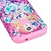 Pop Astro Case, Luxca (Tm) Hybrid Heavy Duty Rugged Impact Advanced Armor Soft Silicone Cover Hard Snap On Astronoot Case (Pink Roses)