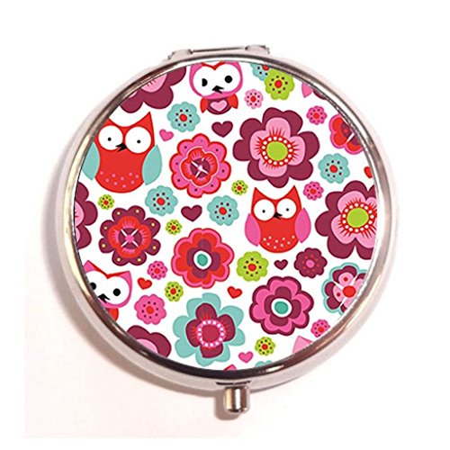 Harry Potter Quotes Custom Fashion Round Pill Box Medicine Tablet Holder Organizer Case for Pocket or Purse
