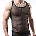YOOBNG Sexy Men's Underwear Sleeveless Vest Tank Top Mesh Fishnet Undershirt