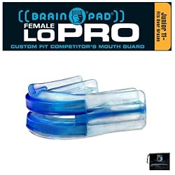 Brain-Pad Youth LoPro Female Double Laminated Strapless Mouthguard (Blue/Clear)