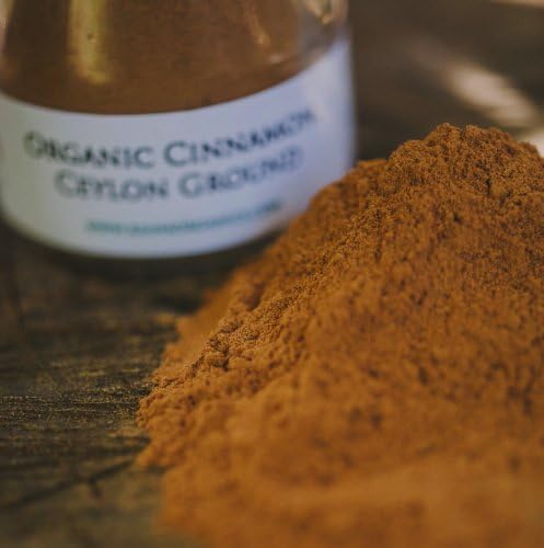 Organic Ceylon Cinnamon, Ground - 1.3 oz Small Glass Jar