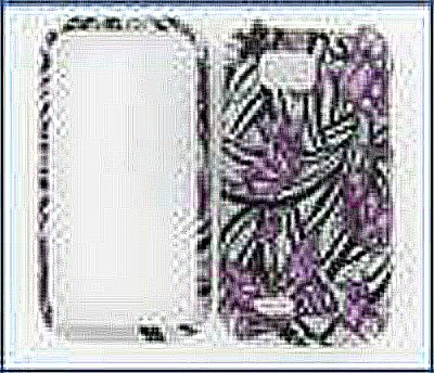 LG C800 (MyTouch Q) Purple Butterfly Protective Case