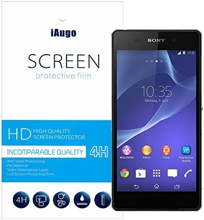 iAugo Screen Protector Film for Sony D6503(Xperia Z2)[3 Pack] Highly-Transparent Anti-Glare Anti-Fingerprint (Matte)