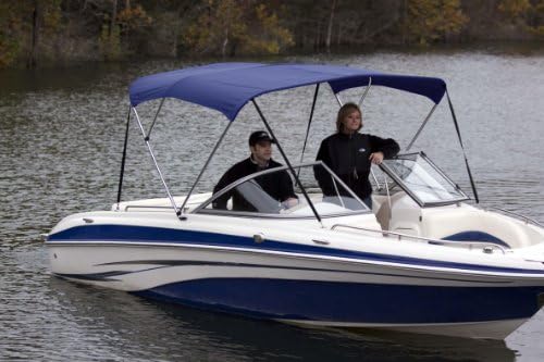 Dowco Marine high quality 3 Bow Bimini Top will protect you and your family from the sun and heat while out on the water. You can expect a superior fit and appearance, with easy set up and installation. The top and boot features ClimaShield 600D Polyester fabric, available in five different color options. 3 Bow frame will fit 6'L x 46"H x 73"-78"W. Blueberry - Navy Blue.