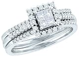 0.50CT-DIA INVISIBLE BRIDAL SET