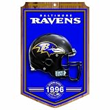 NFL Baltimore Ravens 11-by-17 Wood Sign Traditional Look