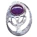 Sterling Silver Lavender Chalcedony Tree of Life Brooch by Suz Andreasen, MADE IN AMERICA