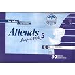Attends Shaped Pads 5 Moderate Protection, 30 Pads