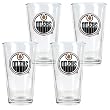 Edmonton Oilers 4pc Pint Ale Glass Set NHL Hockey
