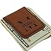 Personalized Magnetic Money Clip - Custom Engraved Gift for Men, Him, Dad - Monogrammed for Free (Rust)