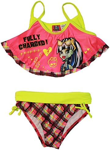 Monster High Big Girls 2 Piece Swimsuit (M (7/8))