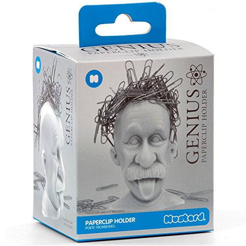 Genius Paper Clip Holder, Einstein bald Head