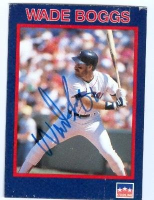 Wade Boggs autographed Baseball Card (Boston Red Sox) - Signed MLB Baseball Cards
