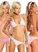 Tie Side Polka Dot Pucker Butt Bikini Swimwear - ONE SIZE