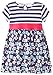 Zutano Baby Girls' Blaue Blumen Banded Waist Dress