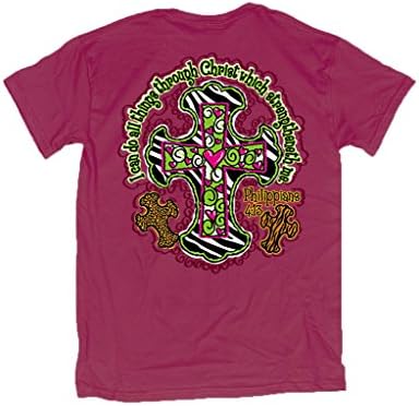 Sweet Thing Women's Zebra Cross T-Shirt 3XL Heliconia Pink