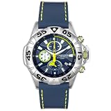 Immersion Men's Stream Chronograph Blue Leather Watch #6942