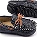 Weixinbuy Toddler Baby's Faux Leather Loafers Soft Flat Boat Shoe Black 4-8M