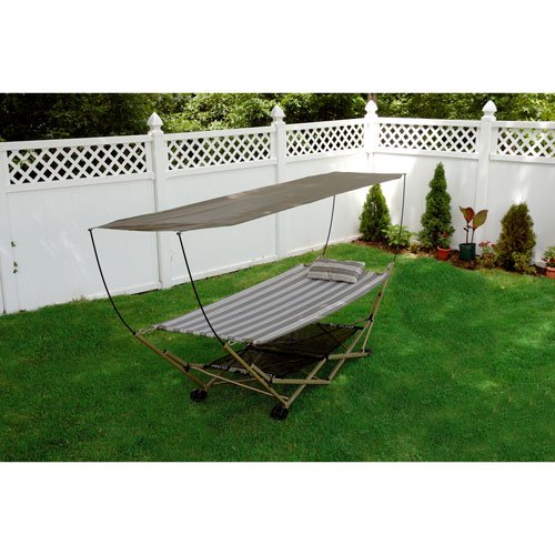 Bliss Hammocks BH-805C Foldable Hammock and Stand with Canopy