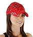Women's Lace Glitter Sequin Baseball Hat Cap