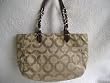 COACH TRIBECA OP ART SATEEN TOTE 14133