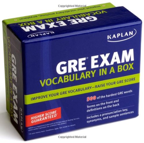 Kaplan GRE Vocabulary Exam in a Box