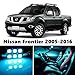 9pcs LED Premium ICE Blue Light Interior Package Deal for Nissan Frontier 2005-2016