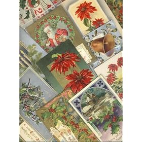 50 Beautiful Vintage Antique Christmas Postcards-2 Santas