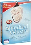 Post Lightly Frosted Shredded Wheat Cereal, 19-Ounce Boxes (Pack of 4)